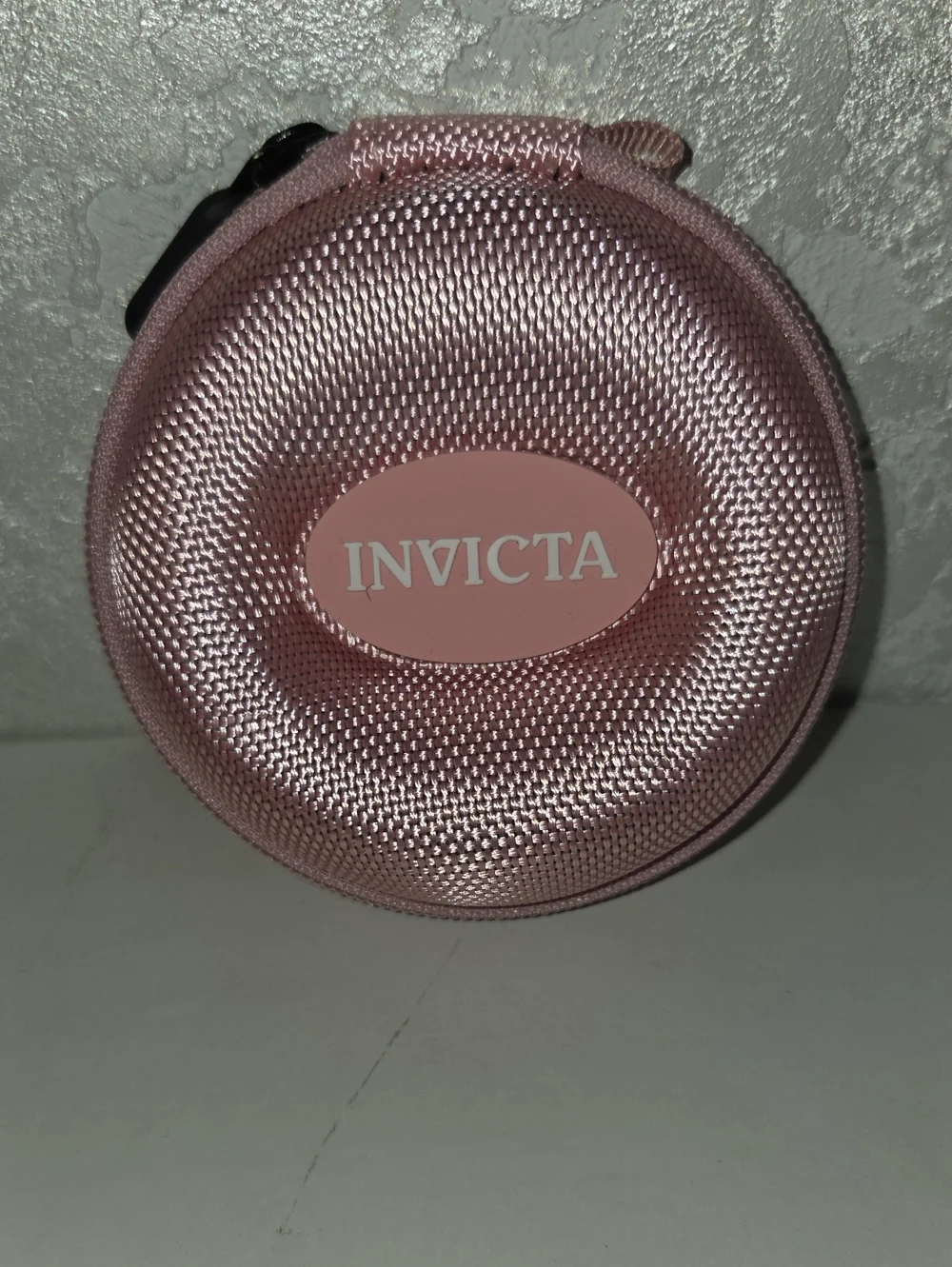 Invicta Rose Pink Round Hard Travel Case